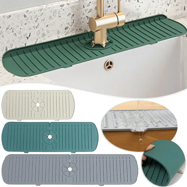 Tapis de robinet de cuisine en Silicone