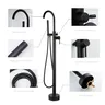 Mitigeur baignoire sur pied monocommande noir mat laiton… – vue 3
