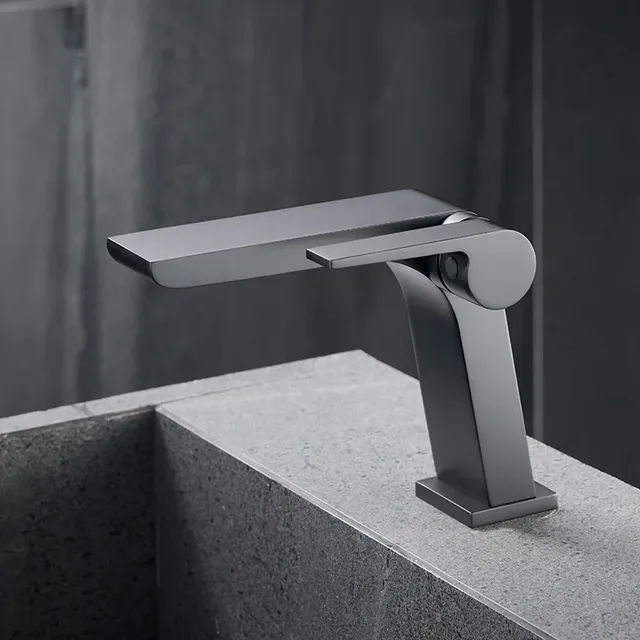 Robinet cascade en cuivre-robinet chaud et froid à… – vue 2