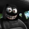 Taie d'oreiller de voiture imprimée avec visage Smiley – vue 3