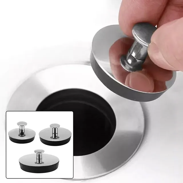 Bouchon d'évier universel en acier inoxydable pour… – vue 2