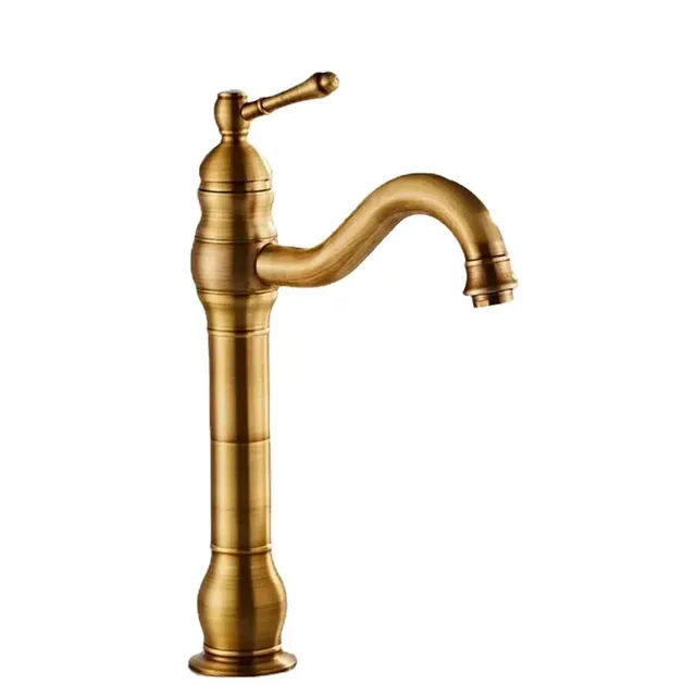Robinet de lavabo en laiton Vintage – vue 4