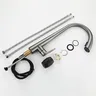 Robinet de cuisine chaud et froid extractible en acier… – vue 6