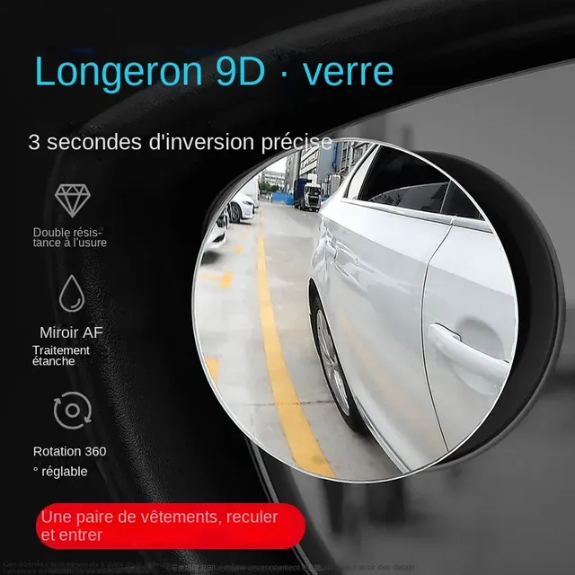 Rétroviseur d'angle mort de voiture grand angle – vue 2