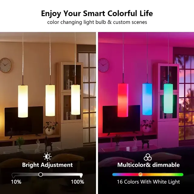 Ampoule LED multicolore RGB – vue 5