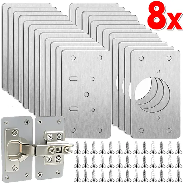 Kit de plaques de réparation de charnière d'armoire