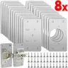 Kit de plaques de réparation de charnière d'armoire – vue 1