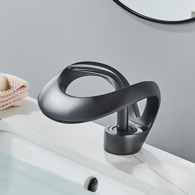 Robinet Cascade en Laiton à Poignée Unique – vue 3