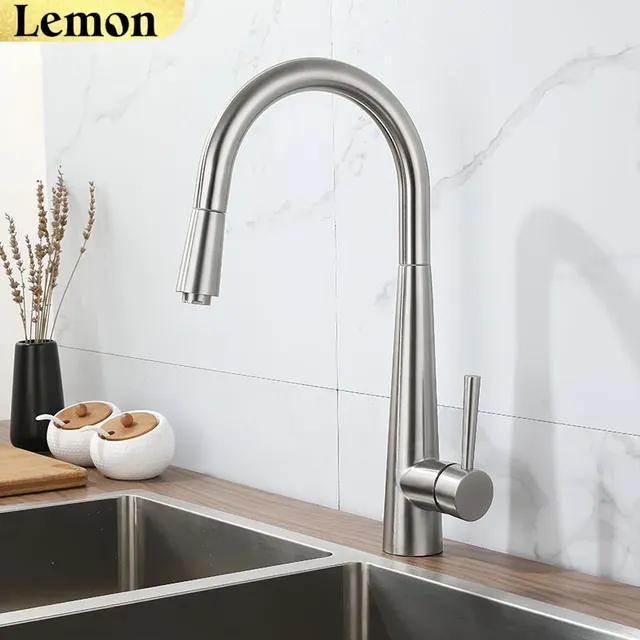 Robinets de cuisine en acier inoxydable 304