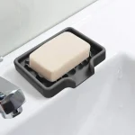 Plateau d&rsquo;évier en Silicone avec vidange, support de rangement d&rsquo;éponge de savon, comptoir d&rsquo;évier, brosse à récurer, support de rangement de savon, organisateur de cuisine