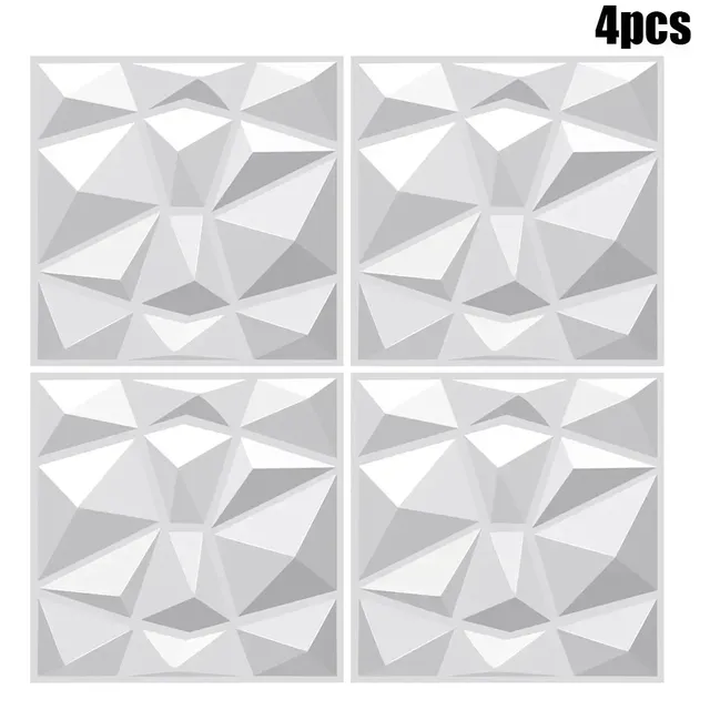 3D White Decor Interior Wall Panels Foam Wallpaper… – vue 2