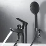 Robinet à poignée unique en laiton avec pommeau de douche – vue 4