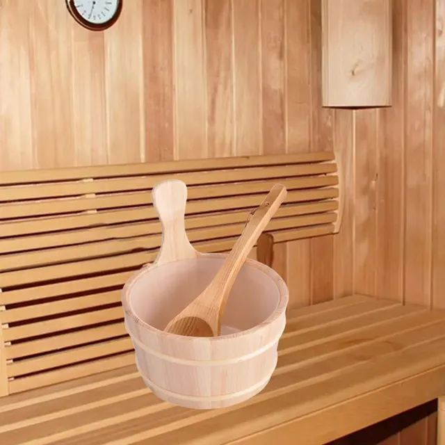 Seau de Sauna 4L avec louche – vue 3