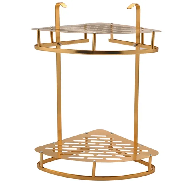 Étagère murale dorée pour salle de bain – vue 2