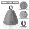 Sauna Anti-chaleur Sauna chapeau épaissir laine feutre… – vue 3