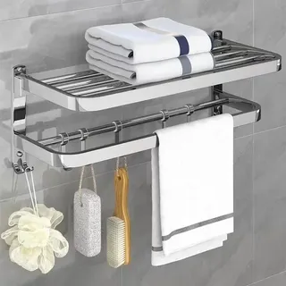 304 porte-serviettes en acier inoxydable support de rangement de salle…