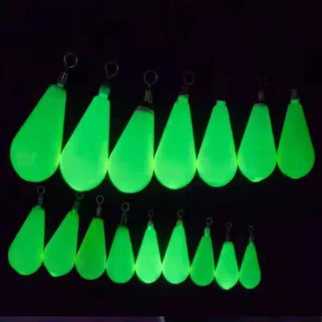 Plombs pêche phosphorescents goutte poire émerillon… – vue 6