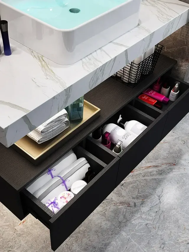 Armoire de salle de bain minimaliste avec évier… – vue 4