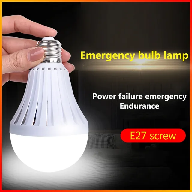 Ampoule secours rechargeable E27 LED économie énergie… – vue 2