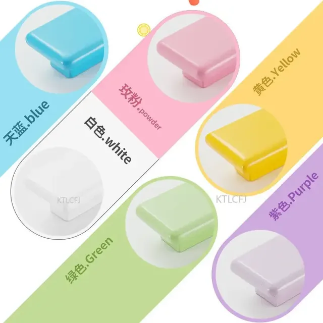 Poignées boutons meuble cuisine chambre enfants pastel… – vue 6