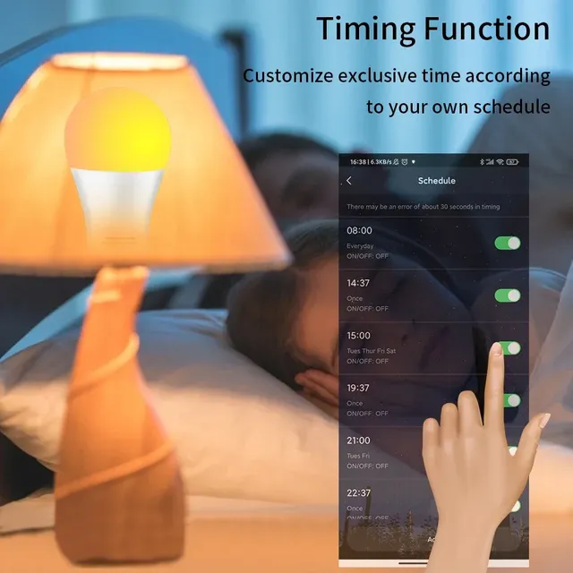 Tuya WiFi ampoule LED intelligente 12W 15W 18W E27 RGB… – vue 4