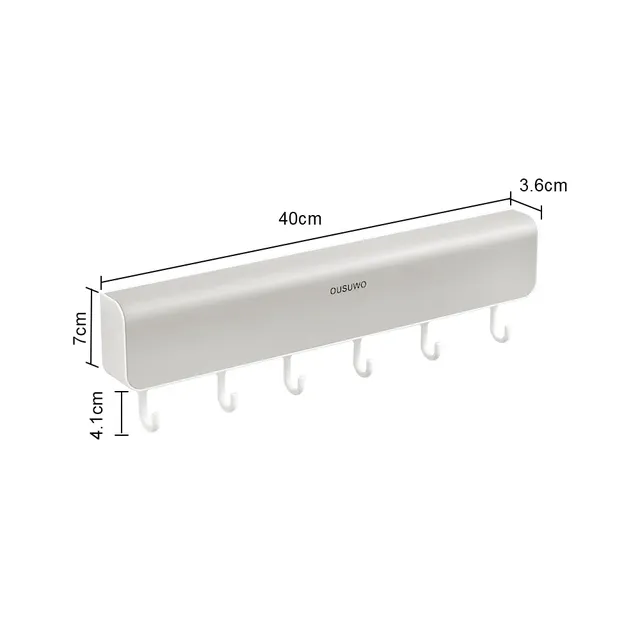 Porte manteaux mural sans perçage plastique abs moderne… – vue 6
