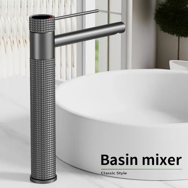 Robinet de lavabo noir – vue 2
