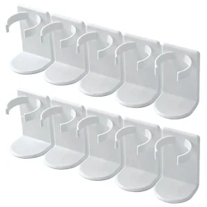 Support de rangement mural pour bouteilles d&rsquo;épices, support d&rsquo;assaisonnement de cuisine, Clip adhésif en plastique, porte d&rsquo;armoire, pot à épices/distributeur de cosmétiques