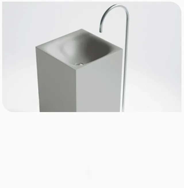 Lavabo autoportant pierre artificielle marbre… – vue 4