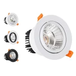 Plafonnier LED réglable et réglable, ampoule de projecteur AC110-220V, Anti-éblouissement, pour salon intérieur