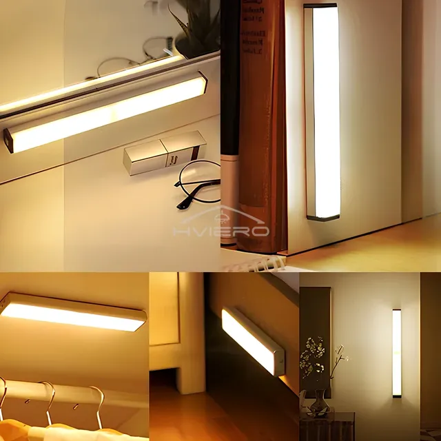 Capteur de mouvement veilleuses lampe à LED sans fil USB… – vue 4