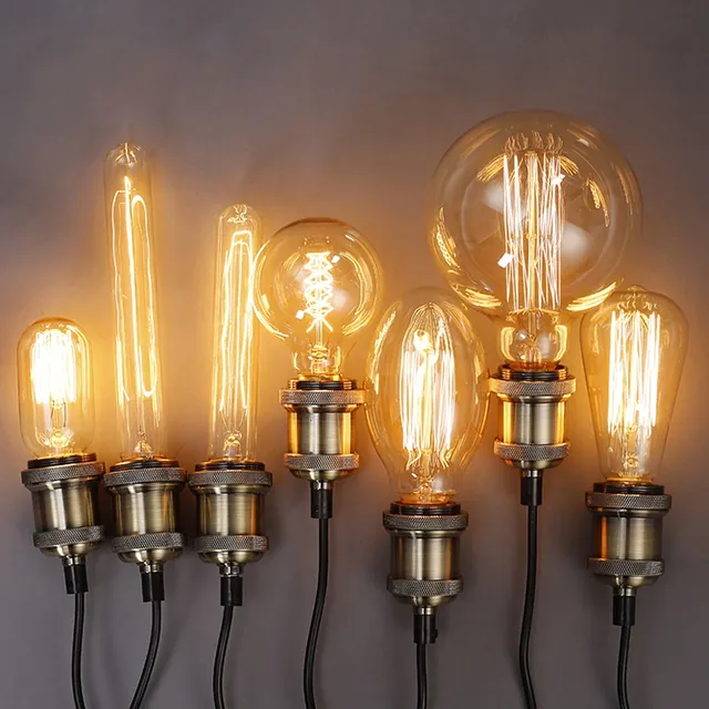 Ampoule rétro Edison à intensité variable E27 40W 110V… – vue 4