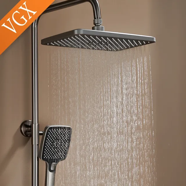 Colonne douche murale design moderne minimaliste acier… – vue 5