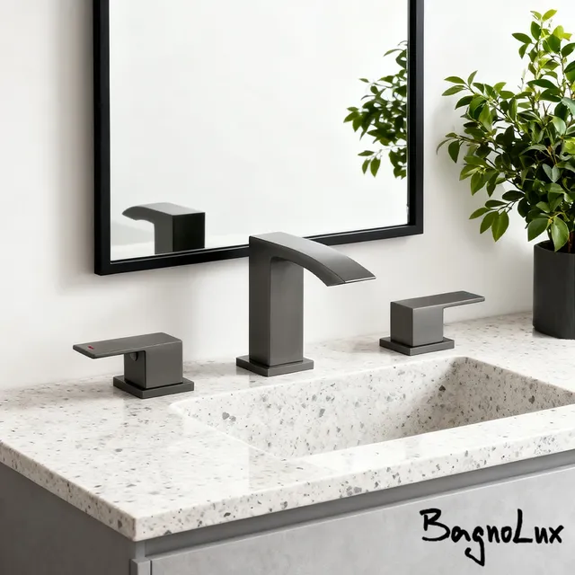 Robinet de lavabo en métal – vue 2
