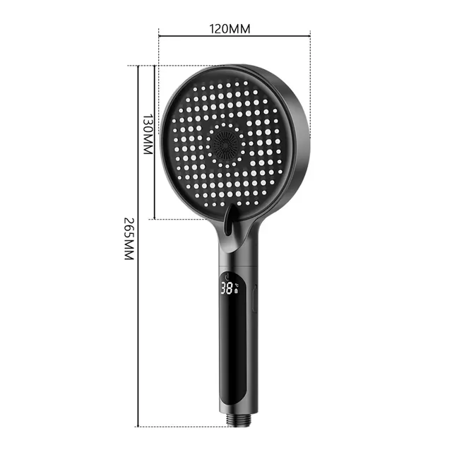 Pommeau de douche à affichage numérique LED – vue 6