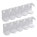support mural pots épices réglable modulable compact peu encombrant adhésif sans perçage tampons adhésifs plastique durable robuste polyvalent organisateur maquillage