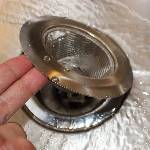 Évier de cuisine filtre en acier inoxydable égout maille… – vue 4