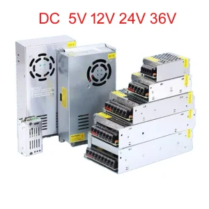 Alimentation électrique 5V 12V 24V 36V SMPS 5 12 24 36 V AC DC 220V à 5V 12V 24V 36V 1A 2A 3A 5A 10A 20A 30A, alimentation à découpage SMPS
