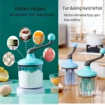 Fouet semi-automatique pour battre les blancs René, batteur à main pour centre commercial, mousseur à lait, outil de cuisson