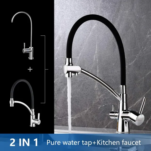 Robinet de cuisine moderne en cuivre – vue 5