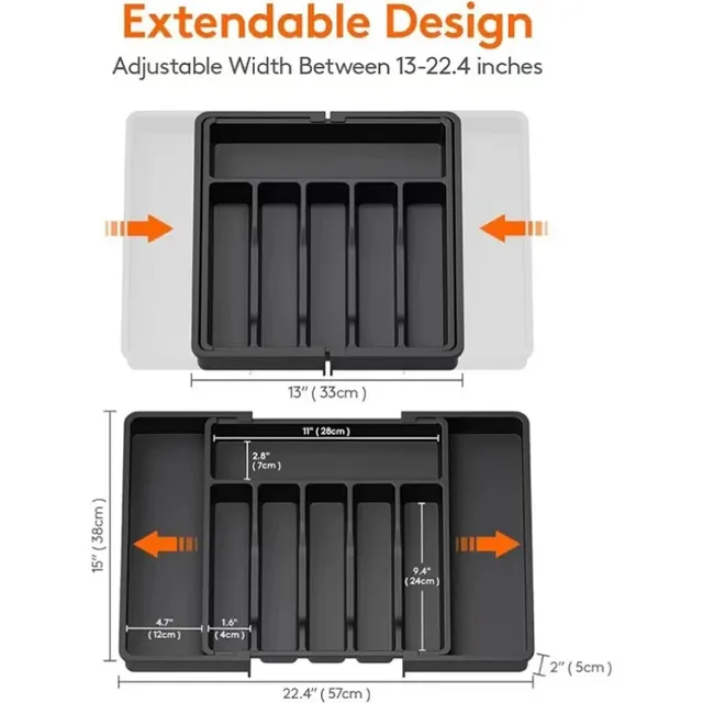 Plateau à ustensiles extensible – vue 6