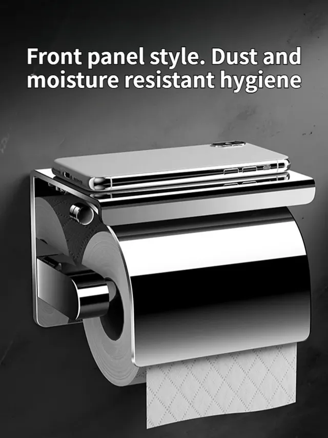 Porte-papier hygiénique en acier inoxydable 304 – vue 4