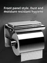Porte-papier hygiénique en acier inoxydable 304 – vue 4