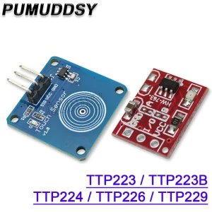 Interrupteur tactile numérique TTP223/TTP223B/TTP224/TTP226/TTP229, capteur numérique 1/4/8/16 canaux, Module de condensateur de clé tactile