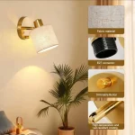 Applique murale nordique miroir avant lumière salle de bain salle de bain miroir armoire applique murale coiffeuse vanité lumière sans poinçon lumière LED