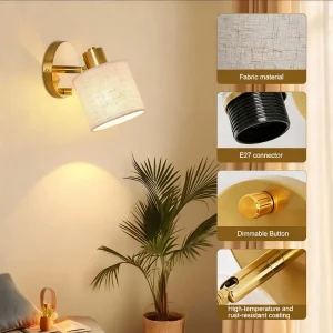 Applique murale nordique miroir avant lumière salle de bain salle de bain miroir armoire applique murale coiffeuse vanité lumière sans poinçon lumière LED