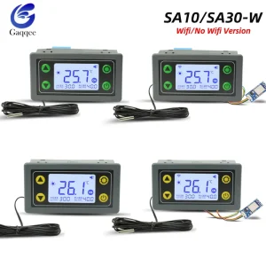 Contrôleur de température numérique LCD, interrupteur intelligent, télécommande Wifi entièrement automatique, Thermostat AC110V 220V DC6-30V Contrôleur de température numérique LCD, interrupteur intelligent, télécommande Wifi entièrement automatique, Thermostat AC110V 220V DC6-30V