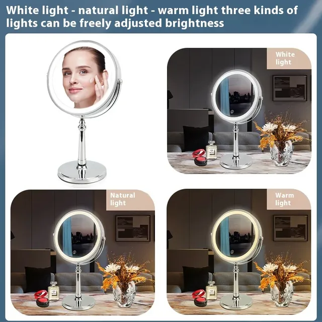 Miroirs de maquillage ronds Double face avec fonction… – vue 4
