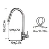 Robinet cuisine acier inoxydable brossé mitigeur… – vue 6