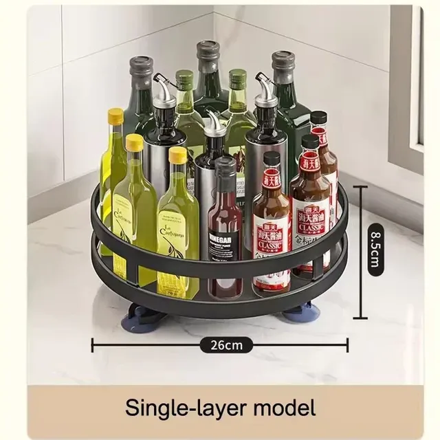 360 ° Support de rangement rotatif pour épices de cuisine – vue 6